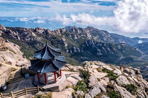 Premium Photo The Beautiful Natural Scenery Of Laoshan Mountain In