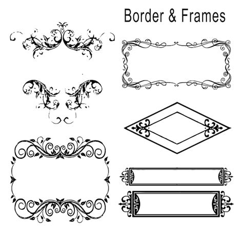 premium vector border frames