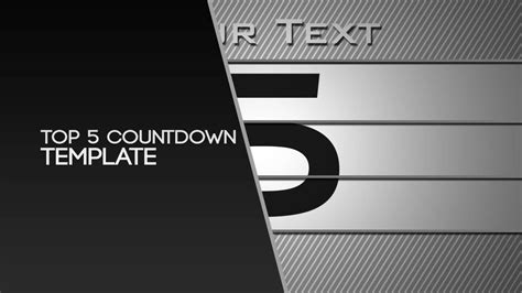 Free After Effects Template Top Countdown By Nerow Youtube