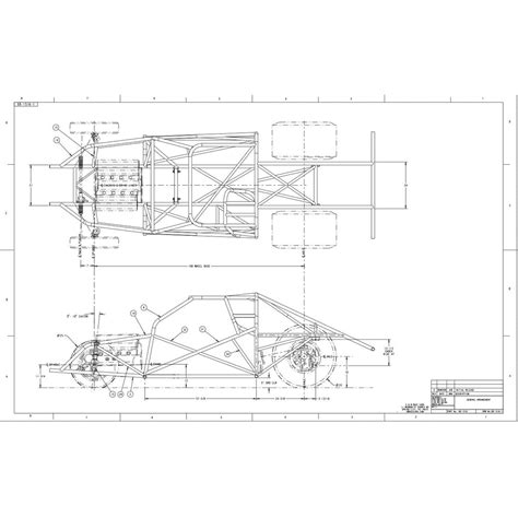 1968 1974 Nova Tube Chassis Blueprint