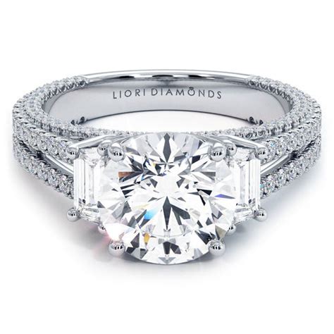 Three Stone Lab Diamond Engagement Rings – Liori Diamonds