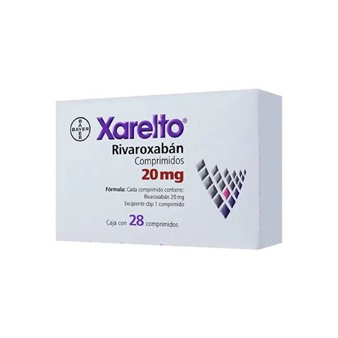 Xarelto Rivaroxaban Mg Caja Con Comprimidos