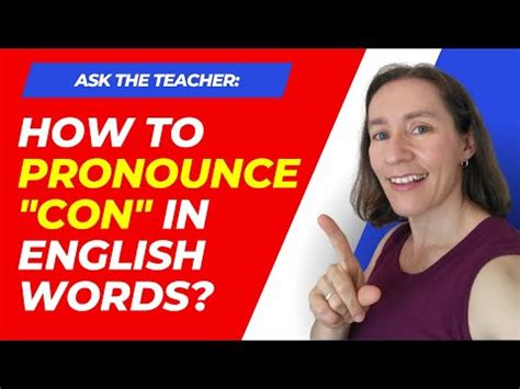 how to pronounce c o n