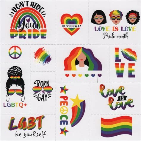 Gay Temporary Tattoos Etsy