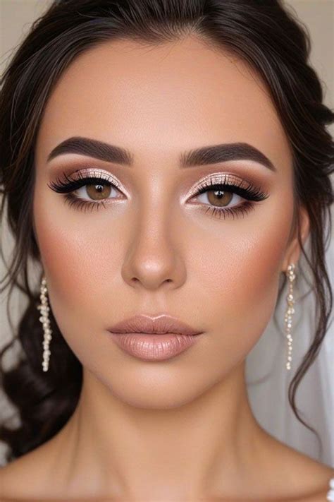 Bridal Makeup Looks Subtle Nude Glam Bridal Eye Makeup Wedding Makeup Wedding Eye Makeup