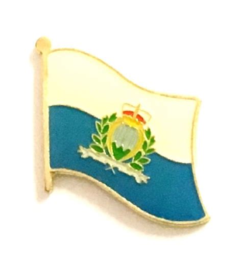 San Marino World Flag Lapel Pin Single Country Brooches World Flag Pins