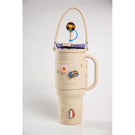 Tupi S A Vaso Viajero Indio Nude Acero Inox Con Skin Manija Y Pajita L