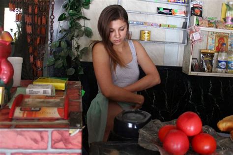 Waitress Nude In Public Cumception