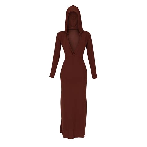 brown atmosphere hoodie dress blackdog bkk