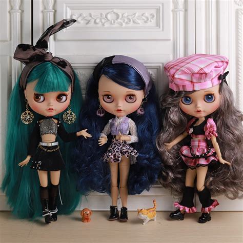 ICY DBS Blythe Doll Bjd Toy Joint Body Tan Skin Matte Face Nude Doll