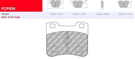 Plaquettes De Frein Ferodo Ds Fcp H