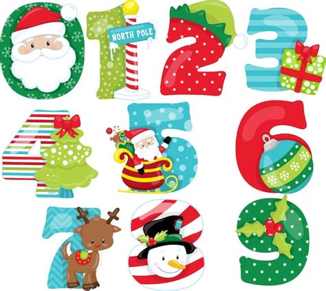 Free Clip Numbers Christmas Download Free Clip Numbers Christmas Png