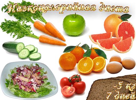 Низкокалорийная диета, -5 кг, 7 дней. Отзывы