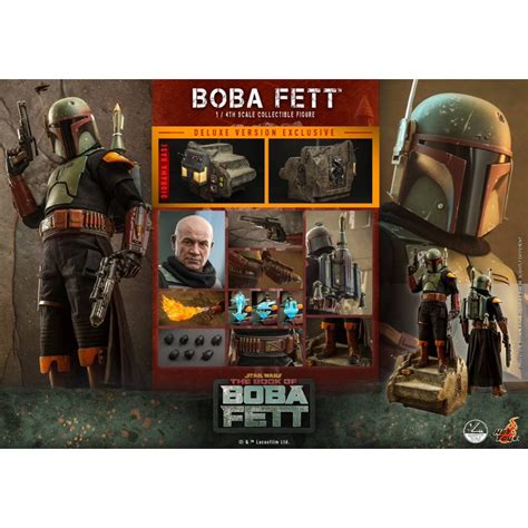 Hot Toys 1 4 Star Wars The Book Of Boba Fett Boba Fett Deluxe Version Collectible Figure