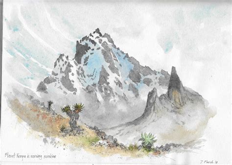 mountains in watercolor | Bellamy's Bivouac