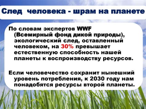 Экологический след человека - презентация онлайн