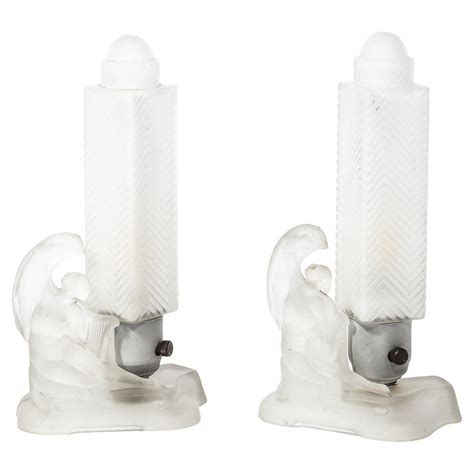 American S Art Deco Clear Frosted Glass Nude Female Figural Table Lamp For Sale At Stdibs