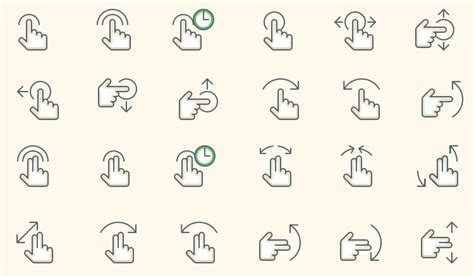 15 Free Gesture Icon Sets for Mobile Developers