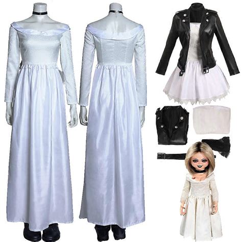 Chucky Cosplay Tiffany Costume Movie Bride Of Chucky Women Dress