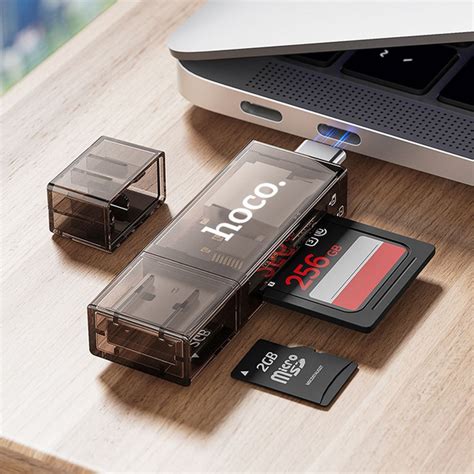 Картридер Универсальный hoco DHD01 для SD + MicroSD / TF карт, два ...