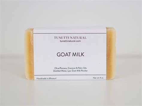 Goat Milk Bar Soap Tunetti Natural Soap