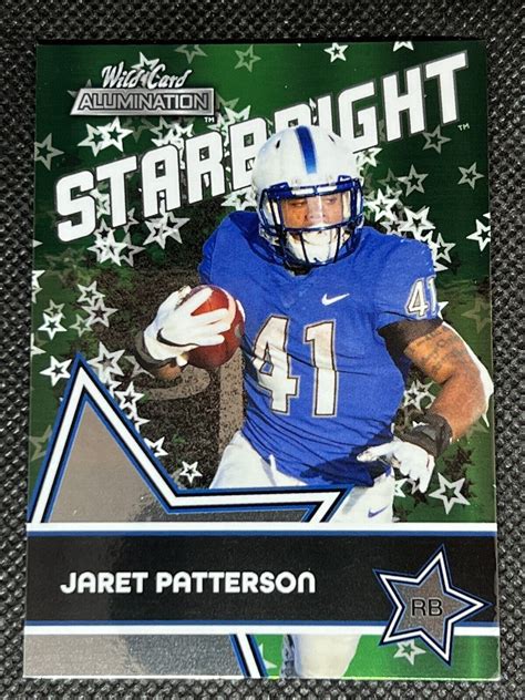 2021 Wild Card Alumination JARET PATTERSON RC SB 49 GREEN STARBRIGHT