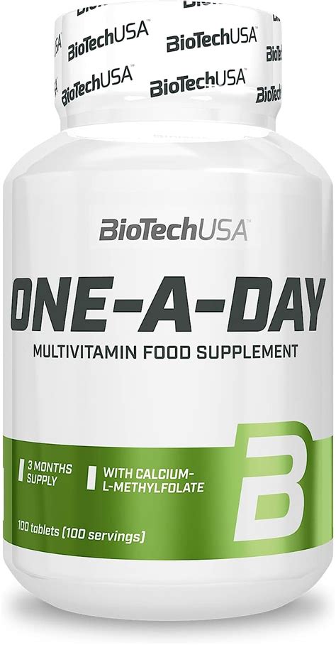 BioTechUSA One-A-Day Multivitamin | 12 Vitamines | 10 Minéraux | Santé ...