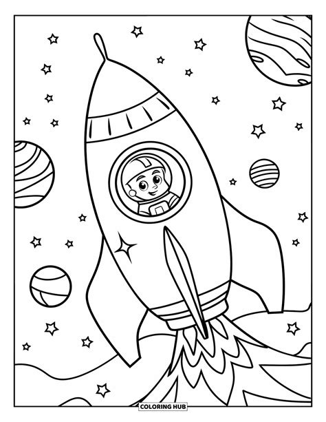Imagem De Foguete Para Imprimir - 7