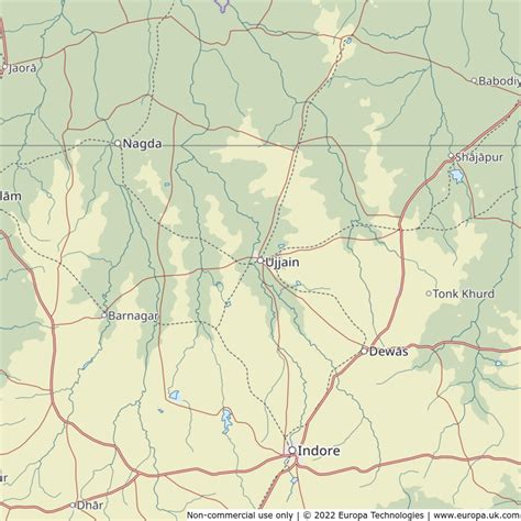 Ujjain Location In India Map