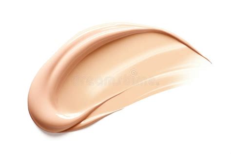 Swatch Of Liquid Foundation Makeup Beige Or Nude Color With Smooth Silky Texture Cc Cream