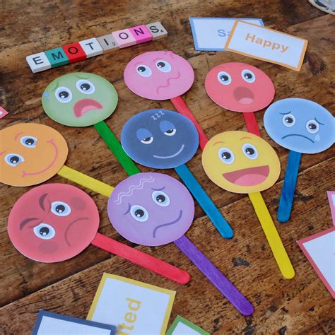 emotion faces printable digital  artofit