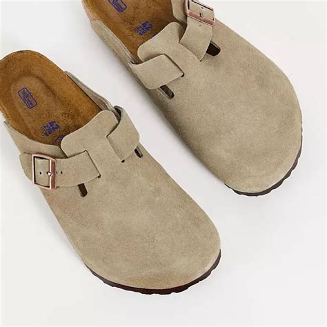 Unisex Boston Suede Leather Nude Clogs Artofit