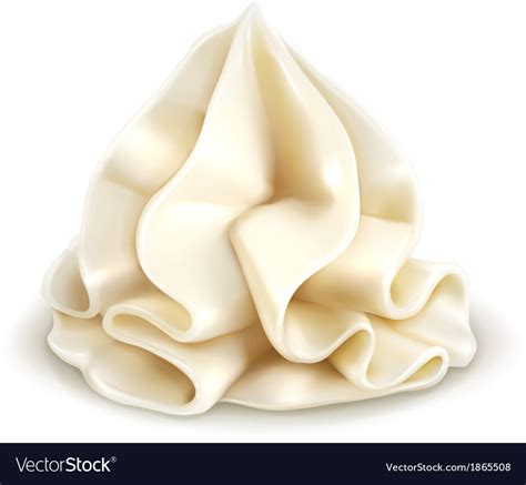 Whipped Cream Royalty Free Vector Image Vectorstock