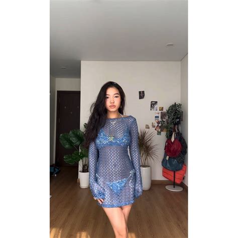 váy lưới đi biển co giãn ít bikini xanh Shopee Việt Nam