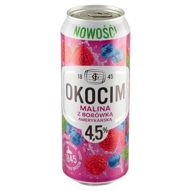 Okocim Piwo jasne malina z borówką amerykańską 500 ml 14 TANIEJ