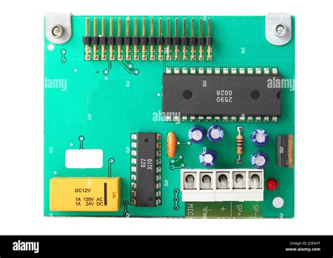 small circuit board  electronic components stock photo alamy
