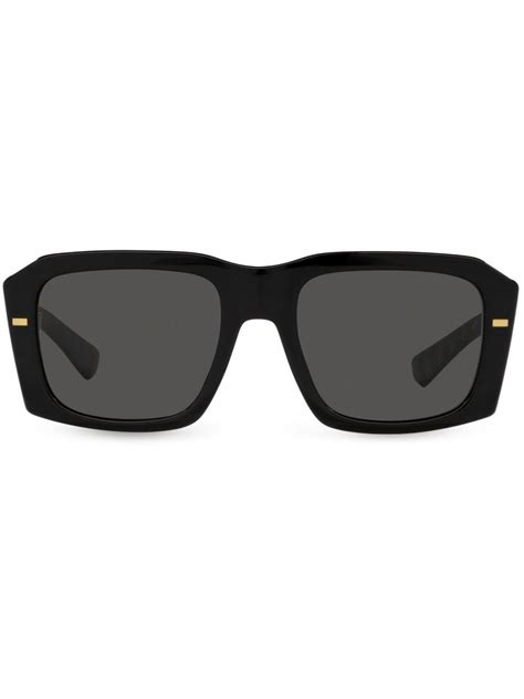 Dolce And Gabbana Eyewear Square Frame Sunglasses Black Farfetch