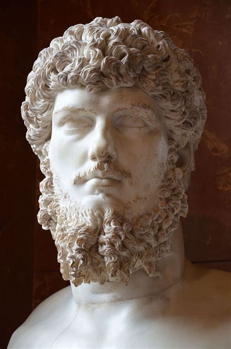 Colossal Head Of Lucius Verus Mounted On A Modern Bust From A Villa