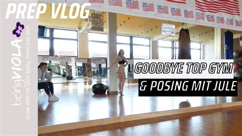 POSING Mit IFBB BIKINI PRO Goodbye Top Gym Prep Vlog YouTube