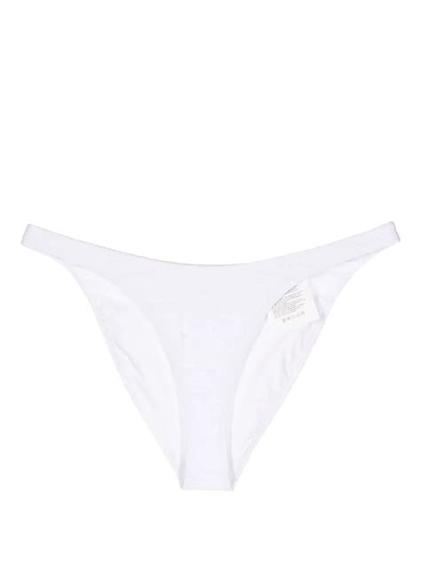 Alexander Wang Bikini Bottom Con Tiro Alto Blanco FARFETCH CL