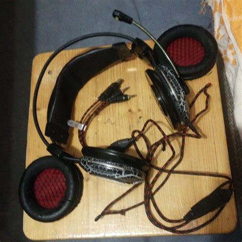 Наушники с микрофоном игровые – купить в Строителях, цена 300 руб ...