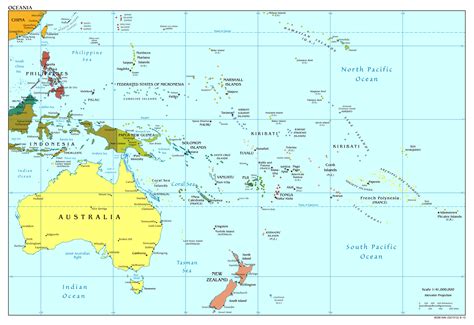 Maps of Australia and Oceania and Oceanian countries | Political maps