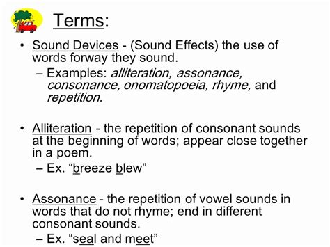 sound devices  poetry worksheet chessmuseum template library