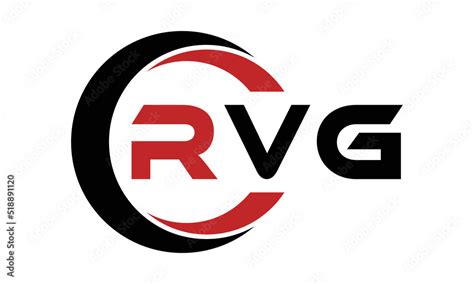 Rvg Three Letter Swoosh Logo Design Vector Template Monogram Logo