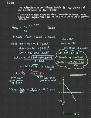 Solutionaire Physique Tome Mecanique Chapitre Solutionnaire