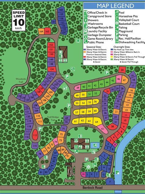 Map Cobourg East Campground