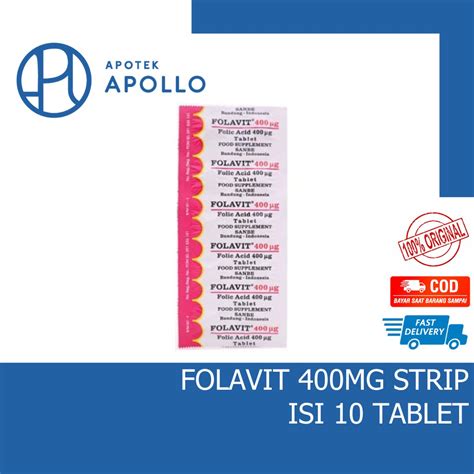 Jual Folavit Mcg Strip Isi Tablet Shopee Indonesia