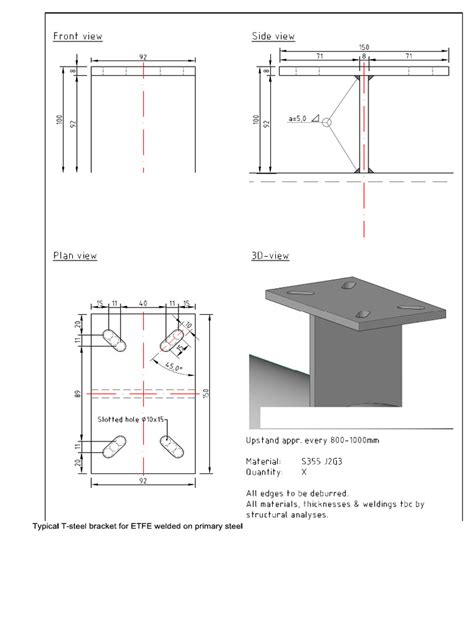 Typical Steel T Bracket Pdf