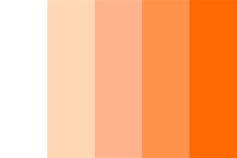 Orange Light Color Palette Orange Paint Colors Orange Palette