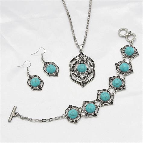 Turquoise Jewelry Set Turquoise Set T Set Turquoise Earrings